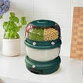 thumbnail image 3 of Contenedor de almacenamiento de arroz perfecl caja de almacenamiento giratoria de alimentos 2 niveles, 3 of 8