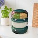 thumbnail image 4 of Dispensador de cereales Sunnimix gran capacidad organizador a prueba de humedad 2 niveles Verde, 4 of 8