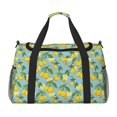 thumbnail image 1 of Fotbe Lemon (3) Bolsa de Viaje con Estampado, Bolsa de Fin de Semana para Mujer con Compartimento para Zapatos, Bolsa de Gimnasio con Bolsillo Húmedo, 1 of 7