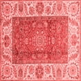 thumbnail image 1 of Ahgly Company Indoor Square Abstract Red Modern Area Rugs, 3' Square, 1 of 4