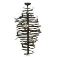 thumbnail image 2 of Meyda Tiffany 152135 Cyclone 9 Light 21" Wide Taper Candle Style Chandelier - Bronze, 2 of 5