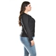 thumbnail image 2 of Blusa con abertura asimetrica Roman Fashion /Tallas Extras, 1841 (Negro) negro 40, 2 of 6