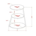 thumbnail image 2 of East West Furniture Driscoll Round Wooden and Metal End Table in Black/Oak, 2 of 8