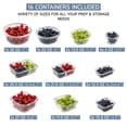 thumbnail image 2 of Set de recipientes para comida COOK WITH COLOR Premium, 32 unidades Vidrio borosilicato, 2 of 8