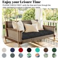 thumbnail image 6 of HONEY HOME Outdoor Bench Cushion, 60x20x4 Inch, Tufted Waterproof Swing Cushions with Ties for Patio Bench Window, 6 of 7