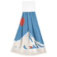 thumbnail image 5 of Yayeee Kitchen Hanging Hand Towels Set of 2 with Loop Bathroom Absorbent Tie Towel, Snow Mountain, 5 of 5