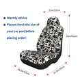 thumbnail image 3 of Uemuo Cow Skin 1 Pattern Car Seat Covers for Front Seats Waterproof Seat Covers for Cars, Universal Auto Front Seats Protector Fits for Car-1, 3 of 6