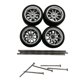 thumbnail image 1 of 4 ruedas y neumáticos RC de repuesto para vehículo, neumáticos modificados para vehículo 1:64 Estilo Argenta A, 1 of 9