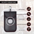 thumbnail image 3 of Funda para llave de coche anti-RFID, color negro, con bloqueo de señal Faraday, funda protectora anti-RFID de fibra de carbono (1 unidad), 3 of 5
