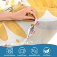 thumbnail image 5 of Yayeee Kitchen Curtains Tier Set of 2 Light Filtering 57"x24" Over Sink Window Panels, Beige Sunflowers, 5 of 7