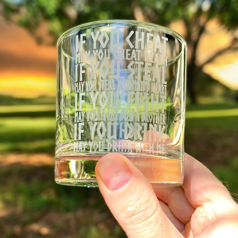 Rocks Glass - Viking Toast - Double Old Fashioned Rocks Glass - Viking Toast - Double Old Fashioned