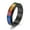 Black, variant on Fashionable Men Rainbow Color Titanium Steel Ring