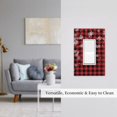 thumbnail image 2 of Zufioo Red Buffalo Plaid Print Switch Wall Plate, Dustproof and Heat-resistant Decorative Wall Switch Cover, Suitable for Residential and Commercial Areas-Mid-size, 2 of 8
