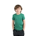 thumbnail image 1 of Leveret Short Sleeve Top Boys Girls Kids T-Shirt 100% Cotton (Green,Size 8 Years), 1 of 2