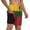 Black, variant on Men's Lithuanian Flag Swim Trunks with Compression Liner Bathing Suit Swimwear