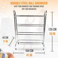 thumbnail image 3 of PRISP 4 Row Ball Cart - High-Capaity Durable Steel Ball Organizer, 3 of 6