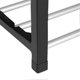 thumbnail image 3 of Plastic Aluminum Metal Standing Shoe Rack DIY Shoes Storage Shelf Home Organizer 3 Tiers, 3 of 4