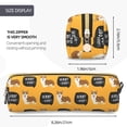 thumbnail image 3 of Easygdp Corgi para Estuche de Lápices de Cuero, Estuche de Papelería de Cuero, Estuche de Gran Capacidad con Cremallera, 3 of 7