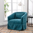 thumbnail image 2 of DeeHome 360-degree Swivel Accent Armchair Linen Blend Green, 2 of 9