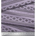 thumbnail image 2 of Soimoi Purple Rayon Fabric Aztec Geometric Fabric Prints By Yard 56 Inch Wide, 2 of 3