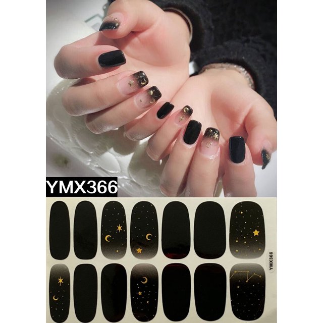 Pegatinas para uñas ecológicas, resistentes al agua, de larga duración, pegatinas para uñas YMX331-368