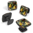 thumbnail image 2 of 4 Pcs Cabinet Handle Drawer Pulls Pear Knobs with Screws Square Furniture Office Cabinet Knob Decoration, 2 of 7