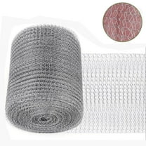 Tutuviw Wire Mesh Hole Fill Fabric Stainless Steel Mesh 5”X 19.68 Ft Blocker for Hole DIY Hole Filler, Flexible Stretchy Hardware Cloth,Prevent Mouse Mice Snakes Hornets Rodents Entering