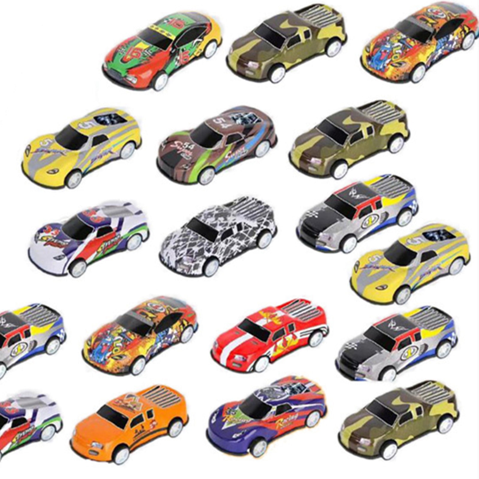 Trucks Toys 24Pcs Collector's Edition Metal Racing Car Toys Assorted Car Models For Kids Boys And Girls Gifts For Gifts And Parties