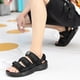 thumbnail image 5 of Sandalias de playa para hombre Suela gruesa Soporte para arco Sandalias de verano Zapatillas (Negro 40), 5 of 9