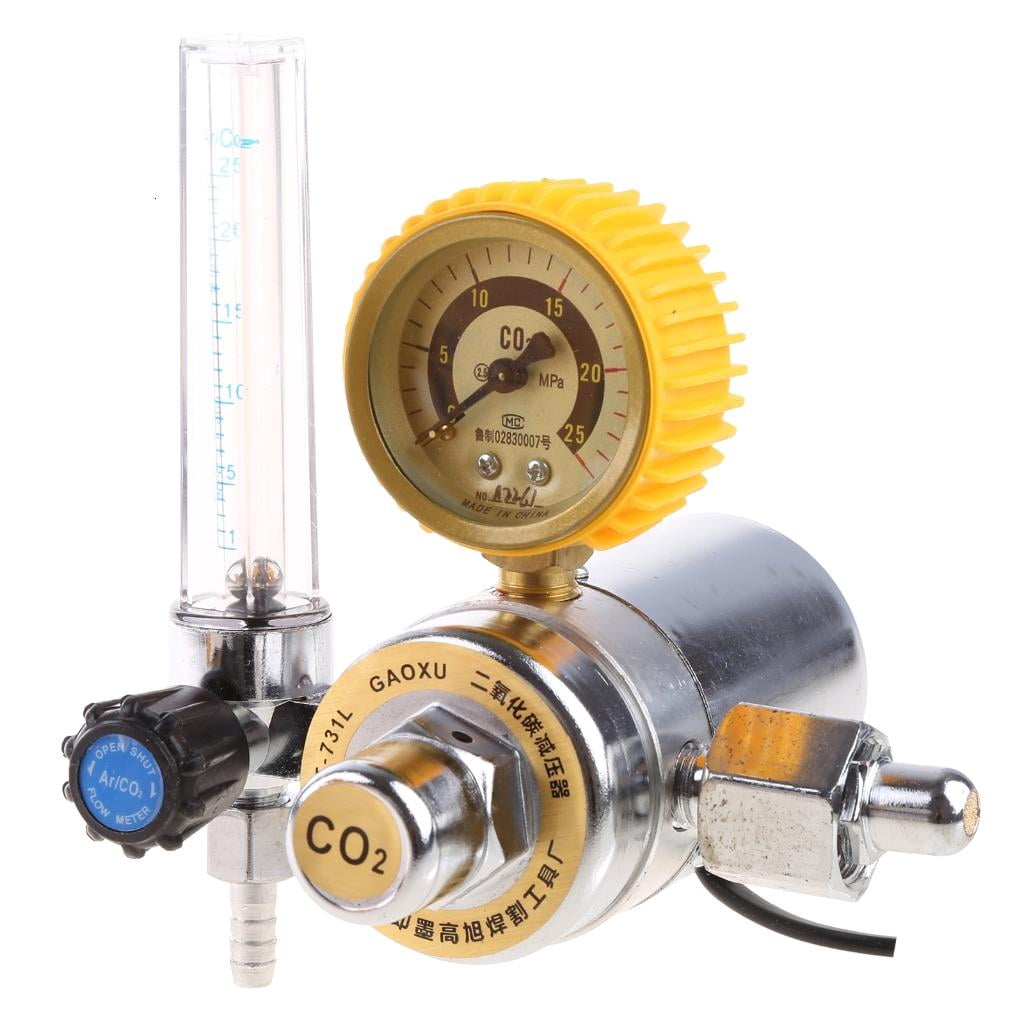 CEORPER 0-25Mpa Gas Heated Regulator CO2- Mig- Tig Flow Meter Gas Regulators Flowmeter