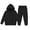 Black, variant on Lmnyox Kid's Clothing Sets Hoodies and Joggers Sets with Pockets 2 Pieces Winter Tracksuit for 2-14 Years