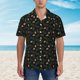 thumbnail image 2 of Balery Pine Cone Woodland Pattern Camisas hawaianas de manga corta para hombre, camisas playeras de corte holgado, camisas de vacaciones con botones,Medium, 2 of 7