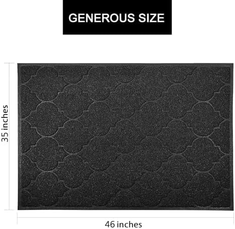 LittleTiger Cat Litter Mat, XL Super Size, Phthalate Free, Easy to Clean, 46x35 Inches, Durable, Soft on Paws, Large Litter Mat. Black
