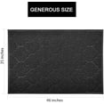 thumbnail image 4 of LittleTiger Cat Litter Mat, XL Super Size, Phthalate Free, Easy to Clean, 46x35 Inches, Durable, Soft on Paws, Large Litter Mat. Black, 4 of 9