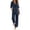 Navy, variant on MLCDZ 2 Piece Cotton Linen Set for Women Casual Sleeveless V Neck Tops and Loose Fit Pant Summer Casual Cruise Fashion Airport Lounge Set with Pockets