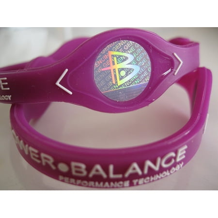 Balance Watch Wristband Silicone Bracelet Large Purple w/ White Letters, Power Balance Wristband Silicone Bracelet Large Purple w/ White Letters By Power Balance ()