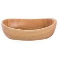 thumbnail image 4 of Raindrops Wooden Fruit Bowl Multifunction Khaki Salad Bowl for Home Use Synthetic Material Sturdy Design 13.5 Inch, 4 of 8