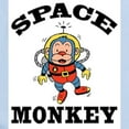 thumbnail image 2 of CafePress - Space Monkey Infant Creeper - Baby Light Bodysuit, Size Newborn - 24 Months, 2 of 4