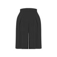 thumbnail image 6 of LEKODE Capri Pants for Women Wide Leg Pants Elastic Waist Gaucho Culottes Summer Flowy Palazzo Pant with Pockets Black L, 6 of 7