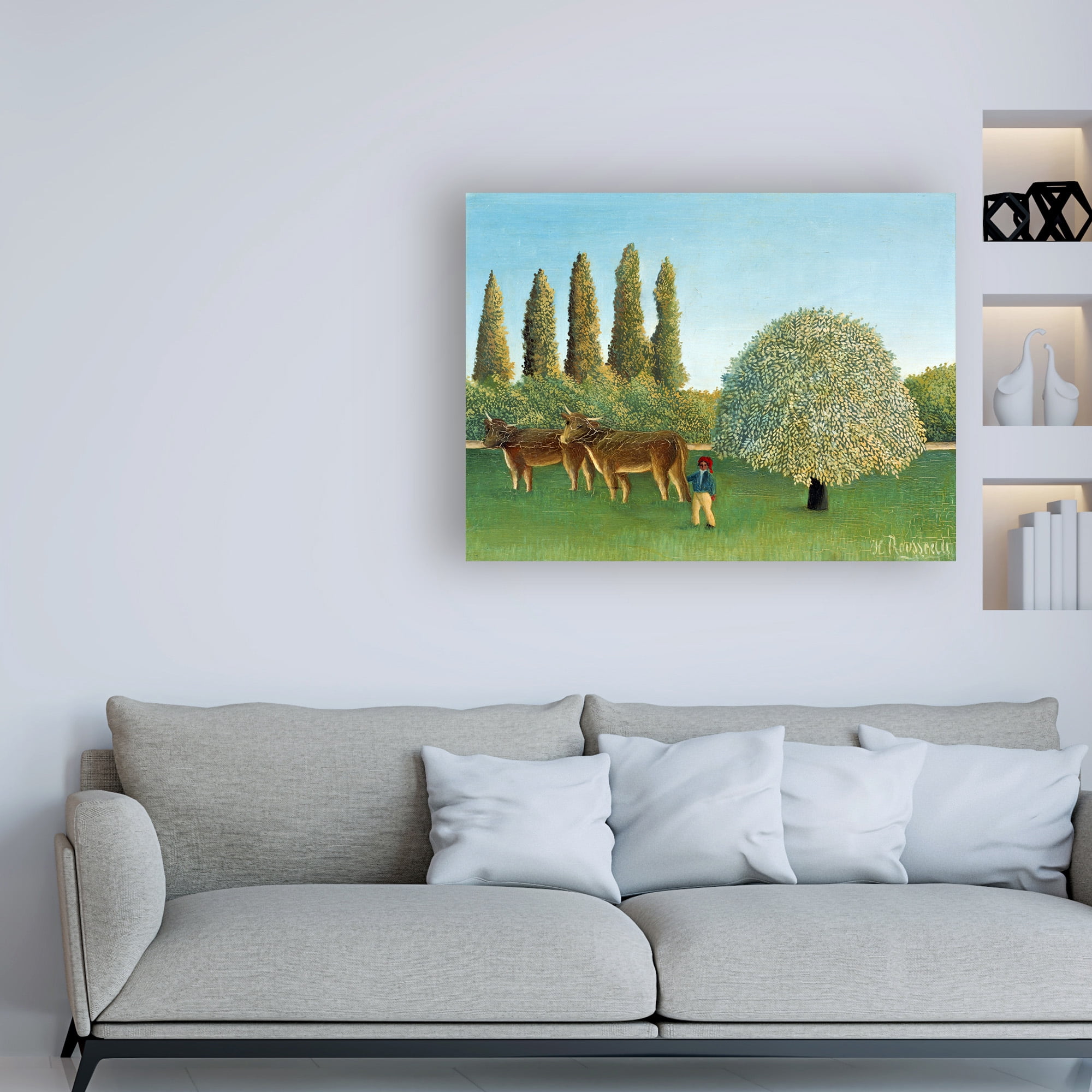 Trademark Fine Art 'Meadowland' Canvas Art by Henri Rousseau