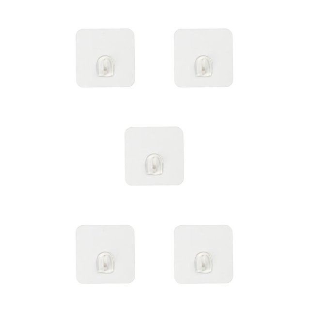 Toystoory Pack of 10 Wall Hook Hanging Accessories Hooks Tool Self-adhesive Hanger Garage Organizer Home Rack Sticky Seamless Fixers Type2 NO2