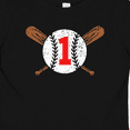 thumbnail image 4 of Inktastic First Birthday Weathered Baseball Design with Bats Boys or Girls Baby T-Shirt, 4 of 5