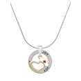 thumbnail image 1 of Delight Jewelry Goldtone Open Heart with Nurse Hat Joy Ring Charm Necklace, 18", 1 of 4