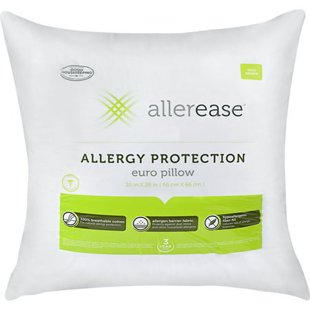 AllerEase Cotton Euro Pillow with Allergy