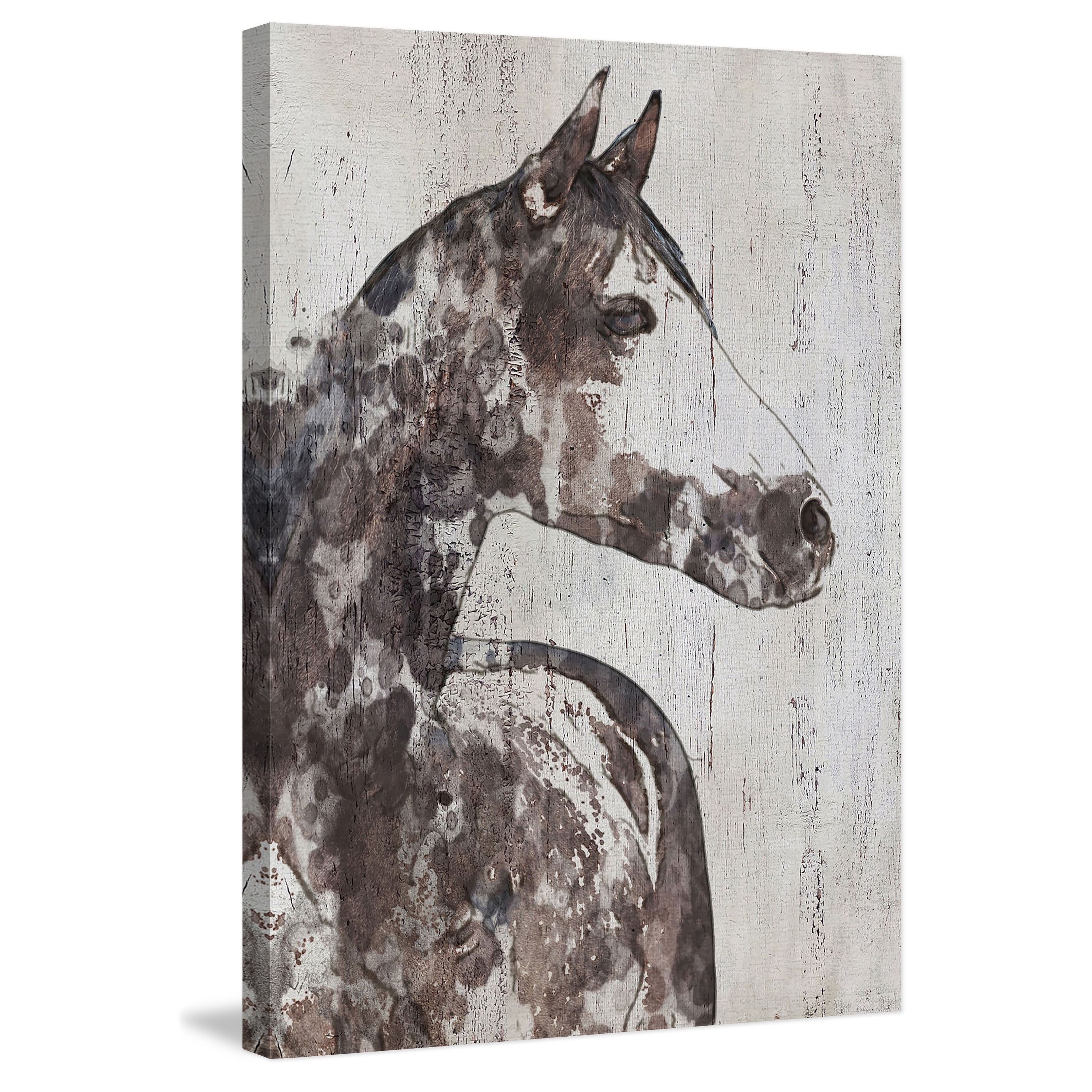 Marmont Hill "Rocky Horse" by Irena Orlov Painting Print on Wrapped Canvas