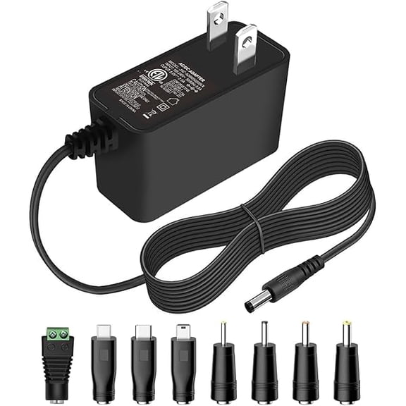 xixishop 5V 2A Power Supply Adapter 10W AC/DC Charger AC100-240V to DC 5 Volt 2Amp 1A 1.5A Replacement Power Cord USB Type C for USB Hub TV Box Tablet Camera Baby Monitor Raspberry Webcam Router