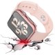 thumbnail image 3 of Paquete de 2 estuches para PC con protector de pantalla de vidrio templado compatible con Watch 6 S, 3 of 4