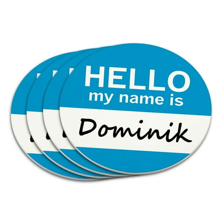 

Dominik Hello My Name Is Coaster Set