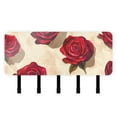 thumbnail image 6 of Roses Flowers Floral Key Holder for Wall Mail Holder Organizer with 5 Key Hooks Wall Mount Key Rack with Shelf, 6 of 6