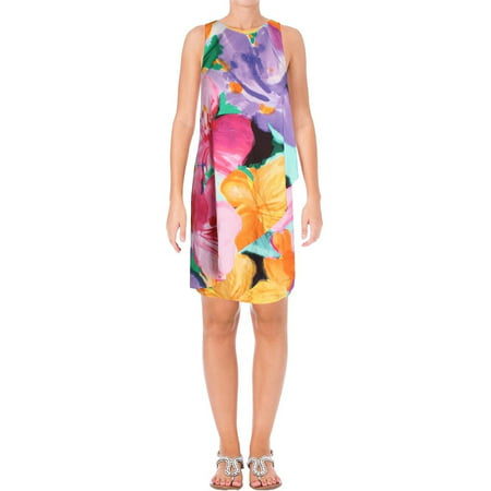 Lauren Ralph Lauren Womens Floral Print Crepe Shift Dress | Walmart Canada